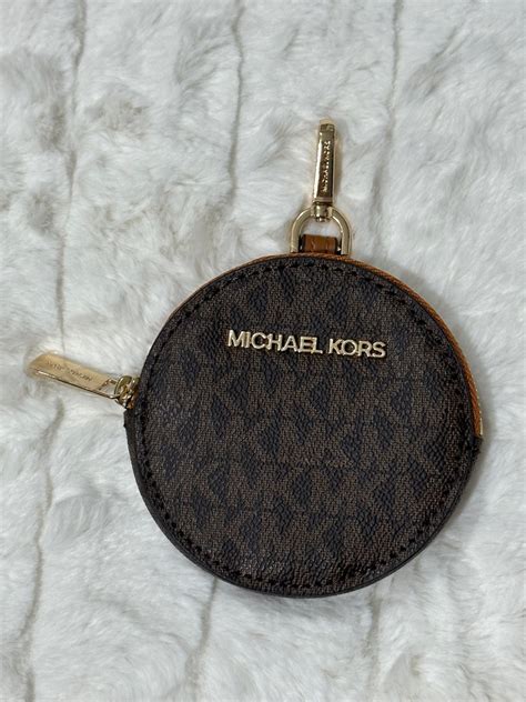 michael kors coin purse teal|Michael Kors round coin purse.